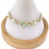 1752 Bransoletka elegancka Austrian Crystal złota cyrkonie 19,5cm pozłacana 14k Xuping 